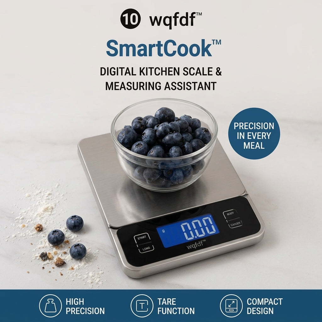 𝑤𝑞𝑓𝑑𝑓™ SmartCook™ Digital Kitchen Scale & Measuring Assistant