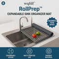 𝑤𝑞𝑓𝑑𝑓™ RollPrep™ Expandable Sink Organizer Mat