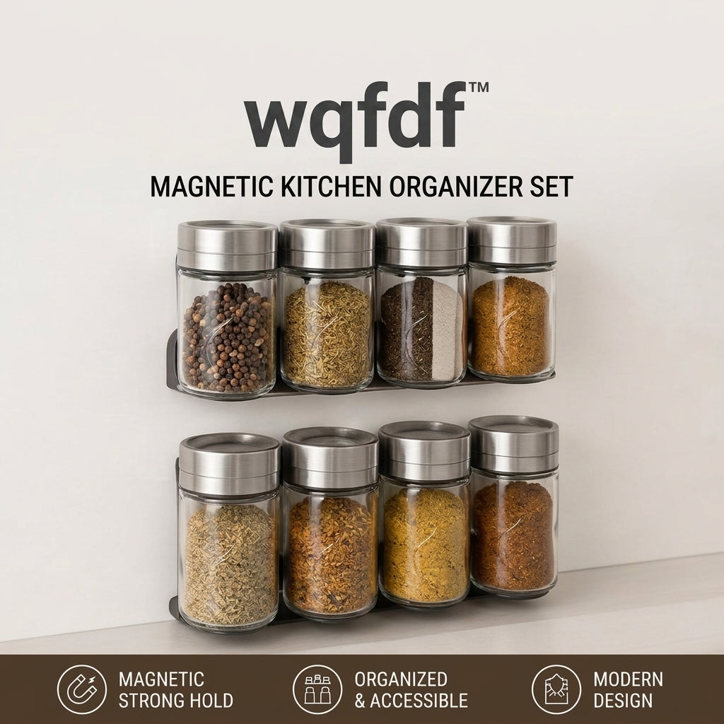 𝑤𝑞𝑓𝑑𝑓™ SpiceFlow™ Magnetic Kitchen Organizer Set